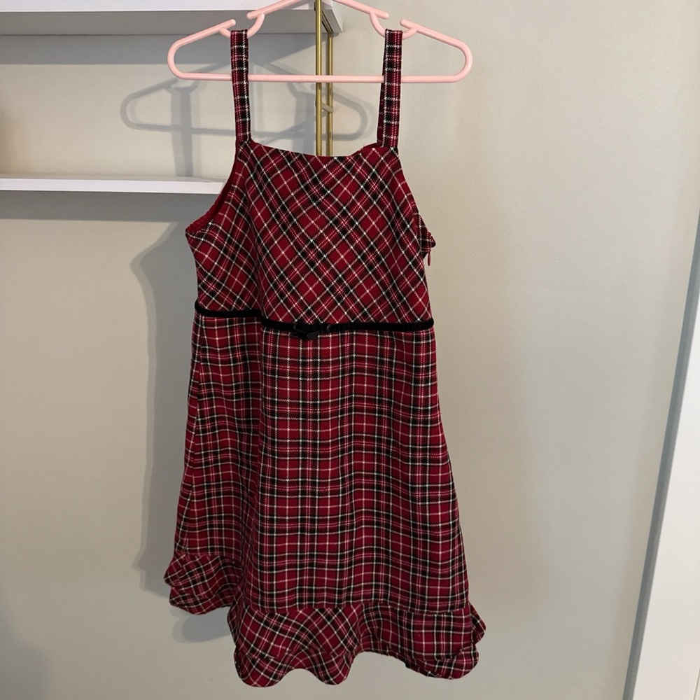 Gymboree Red Plaid Casual Kids Dress